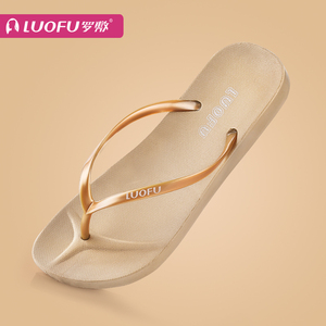 【罗敷】人字拖防滑简约时尚沙滩情侣拖鞋