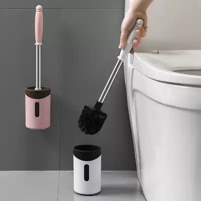 Toilet brush hanging wall type non-perforated suction type set wash toilet brush long handle not water Nordic brush