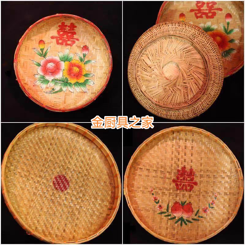 Traditional Wedding Bamboo Flute, Handmade in Chaoshan, Pure Bamboo Flute for Wedding Ceremonies, Bamboo Woven Basket for Home Use