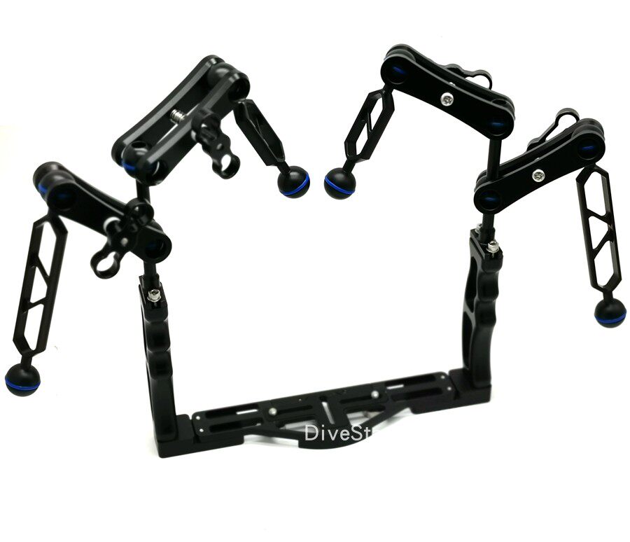 Black card phase shell Olympus TG5 TG6 underwater tonic light flashlight photoflash lamp arm system bracket