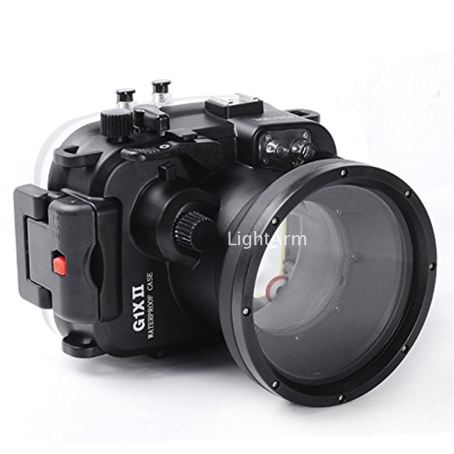 MEIKON 40M Waterproof Canon Micro SLR Camera Case CANON G1XII Diving Cover