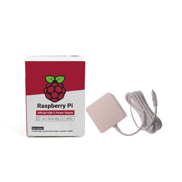 Raspberry Pi 4Th Generation Original Official Power Supply 5V3A Type-C Interface Suitable for Raspberry Pi 4Th Generation B Type Pi 4B