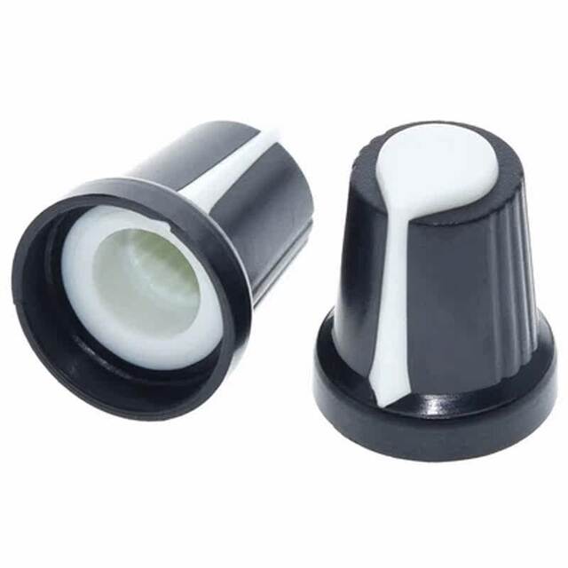 Potentiometer Knob Switch Cap (Heart-Shaped Knob, Various Colors) Inner Diameter 6mm, Outer Diameter 15Mm*Height 17mm