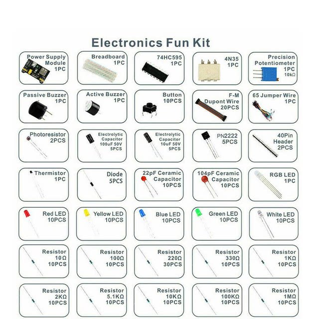 830-Hole Breadboard Kit Mb-102 Is Suitable for Uno R3 Component Package, Beginner's Starter Kit, Boxed