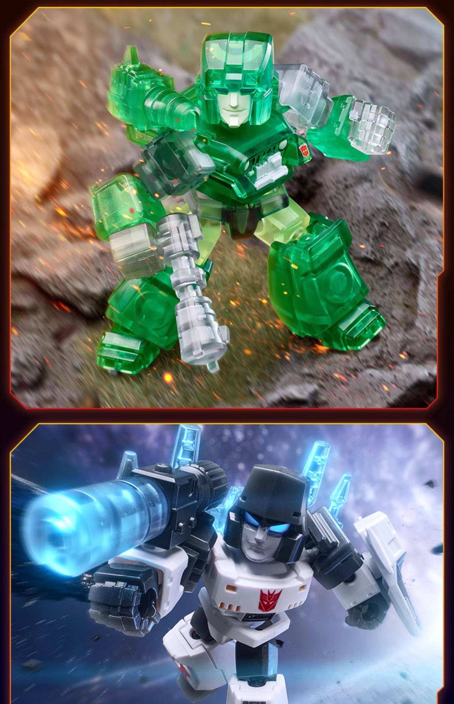 Original Transformer Blindbox-Spielzeug Defender Version Megatron Optimus Prime Starscream Bumblebee Bausteine Actionfigur – Detail 22