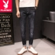 Quần Playboy nam mới Quần nam mùa hè Quần jean mới Quần thun nam chân mỏng - Quần jean quần jean nam cao cấp