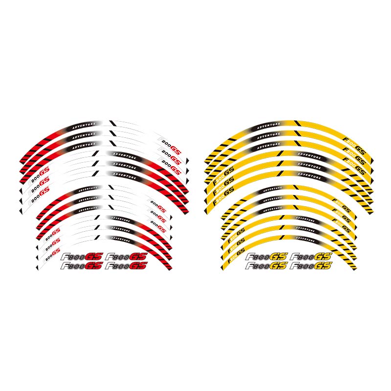 Locomotive sticker is suitable for the BMW F800GS reflective rim sticker appliquet