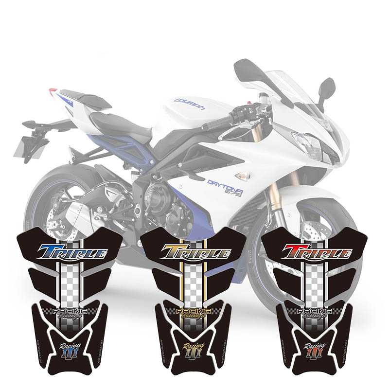 Fishbone Stickers for Triumph Speed Street Triple Daytona Motorcycle Fuel Tank Decals