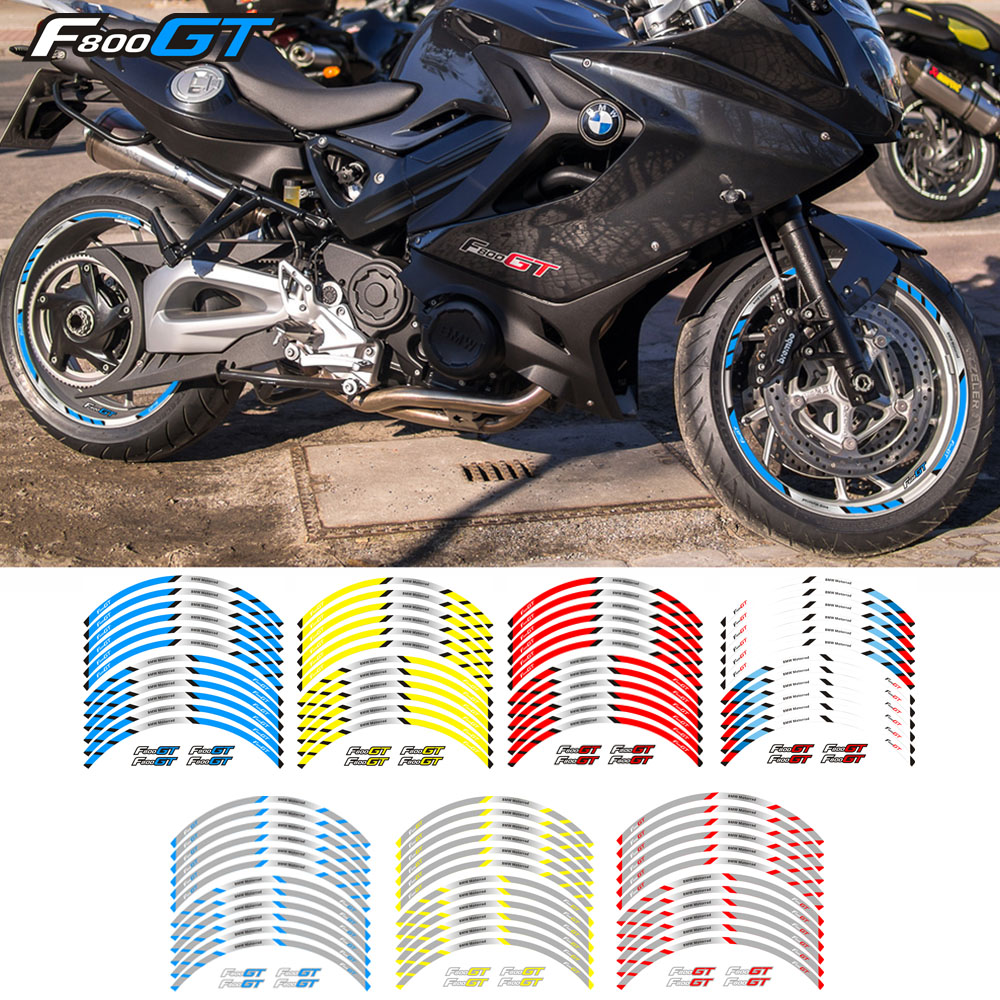 Locomotive wheel hub sticker BMW BMW F800GT steel ring sticker rim sticker 17 inch reflective patch