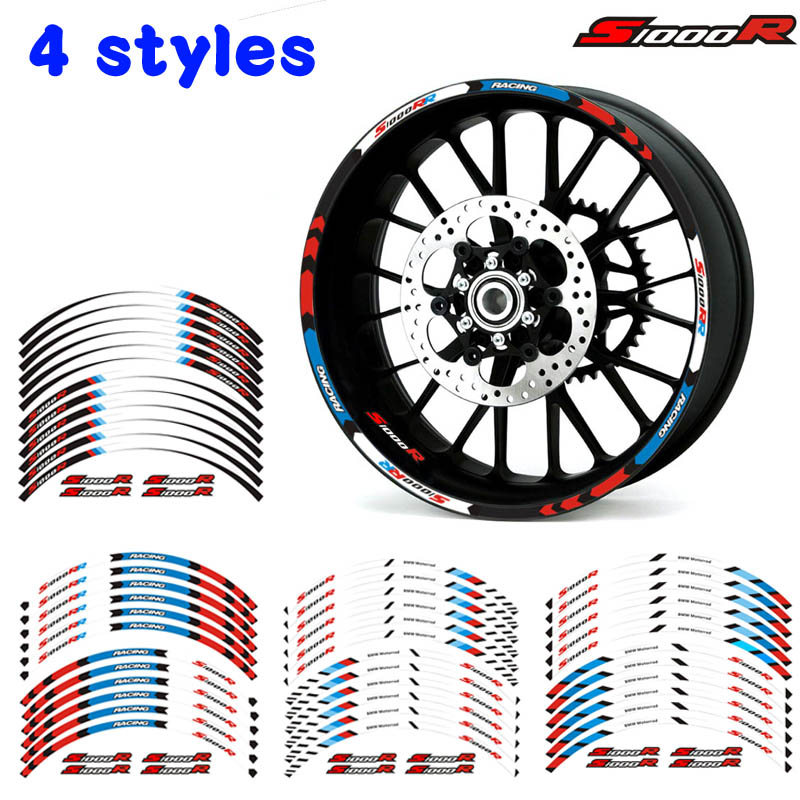 Suitable for BMW S1000R locomotive modified personality wheel hub sticker rim rim waterproof reflective patch paper