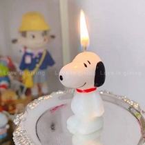 Korea ins Wind loveisgiving SNOOPY candle SNOOPY cartoon stereo birthday candle decoration