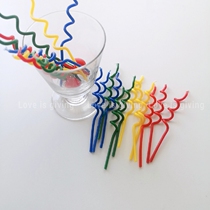 Korea ins Wind loveisgiving twist color spiral rotating birthday candle photo plug-in