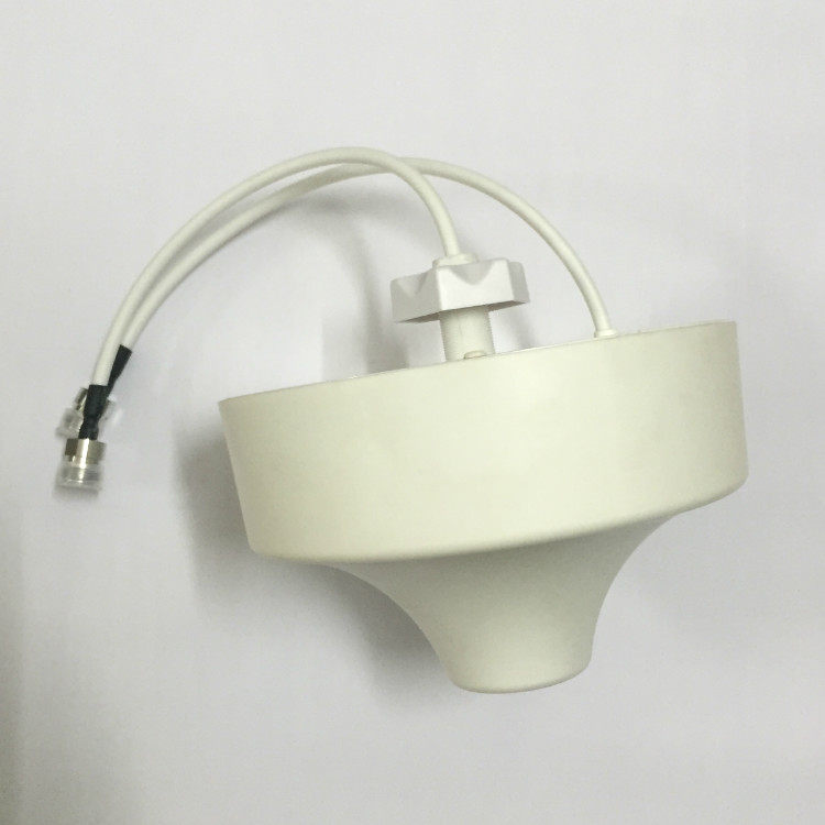 MIMO Indoor Omnidirectional Dual Polarized 4G Ceiling Antenna 880-2635MHz N-K Dual Female Heads Dongzhou Lawton