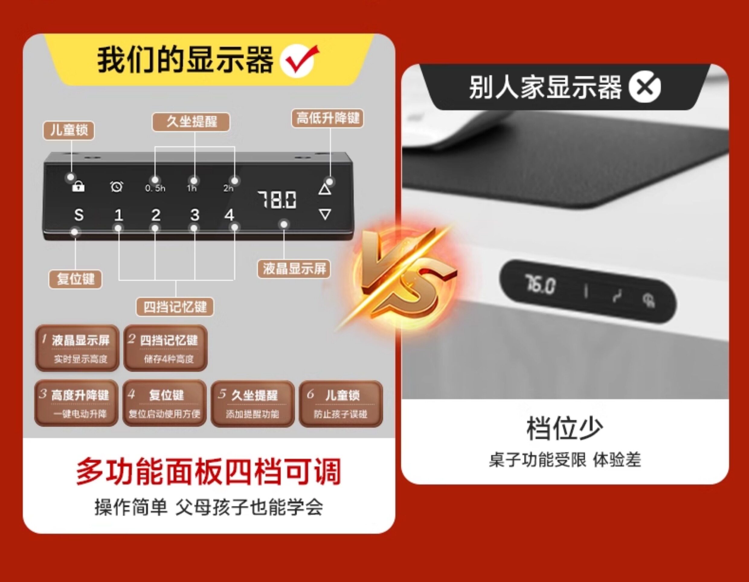 Электрический стол 智能电动升降桌腿双电机双横梁升降桌架学习书桌办公桌电脑桌支架