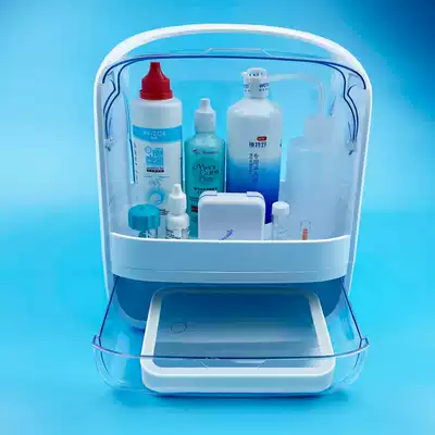 RGP Corneal shaping mirror storage box myopia rigid ok glasses box plastic mirror portable care finishing bag