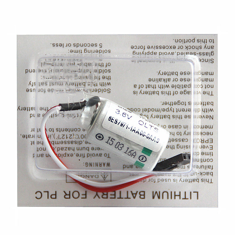 With the Notre Saint S7-300 PLC lithium battery 6ES7971-1AA00-0AA0 1 2AA 3 6V