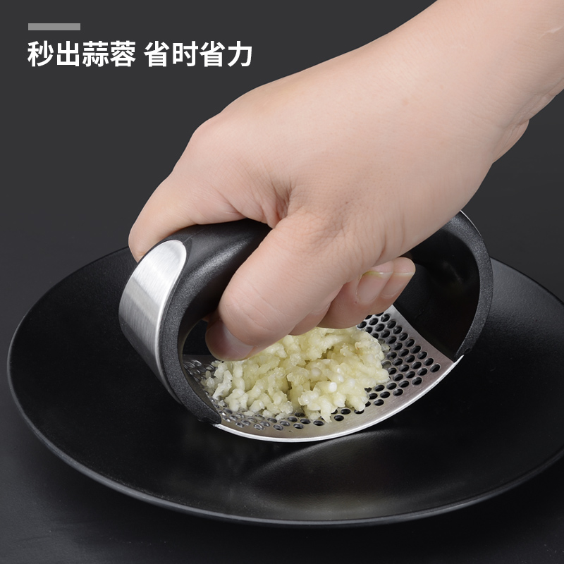 German Mashed Garlic Clay Patron Household Ring Press Garlic 304 Stainless Steel Big manual clip Squeeze Cut Garlic Hibiscus Shake