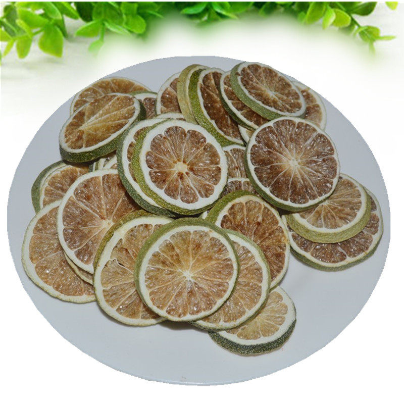 Freeze-dried Green Lemon Slice Milk Tea Shop Tea Green Lemon Dry Bubble Water Flowers Fruit Tea Bulk No Added Sugar Dry Flakes