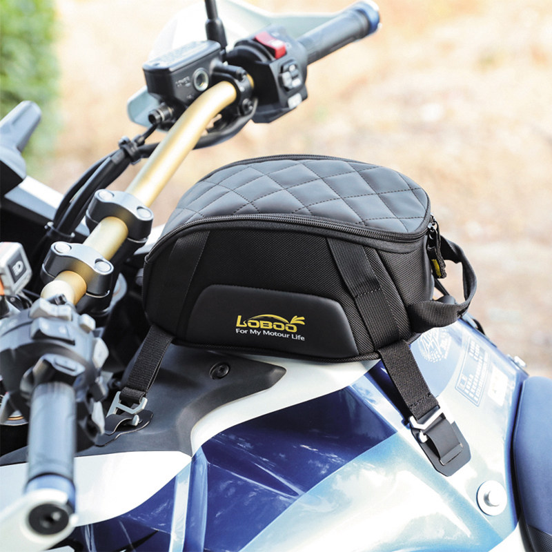 New LOBOO radish motorcycle waterproof fuel tank bag retro quick release universal magnet motorcycle rider oblique cross bag