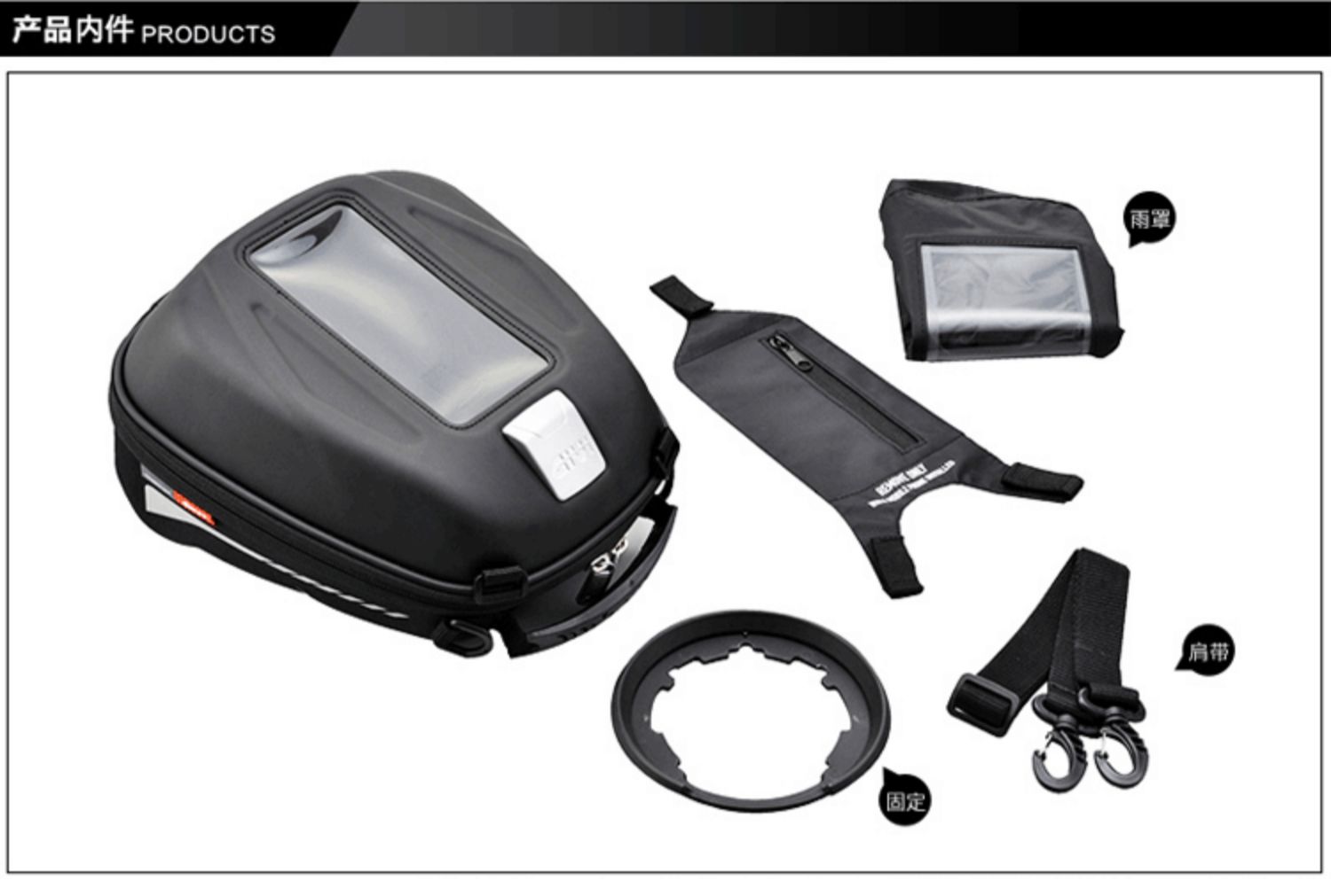 Xe mô tô chính hãng GIVI Được trang bị Gói bình xăng Di động Giải phóng nhanh Rally Đầu máy xe lửa BMW Kawasaki KTM găng tay cụt ngón đi xe máy