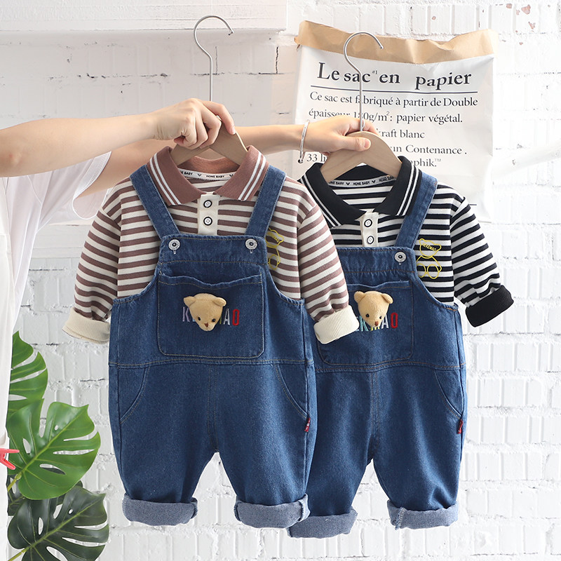 Boy's autumn suit foreign handsome Korean baby clothes autumn one-year-old baby autumn clothes infant autumn fashion