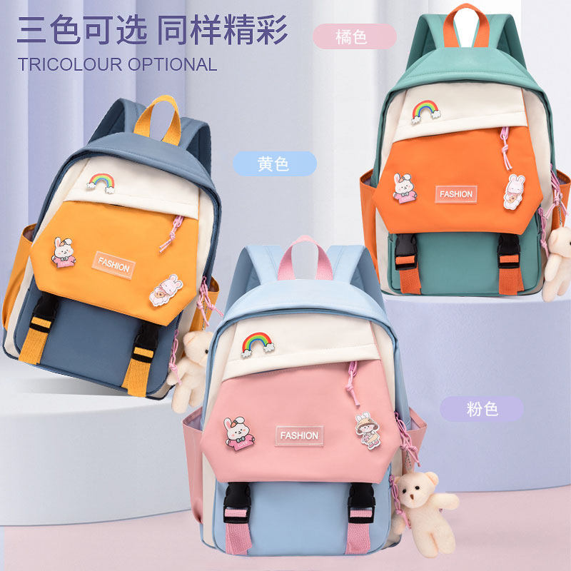1st grade primary school entrance new schoolbag little girl 2022 new 1st grade 3rd grade girl super light backpack