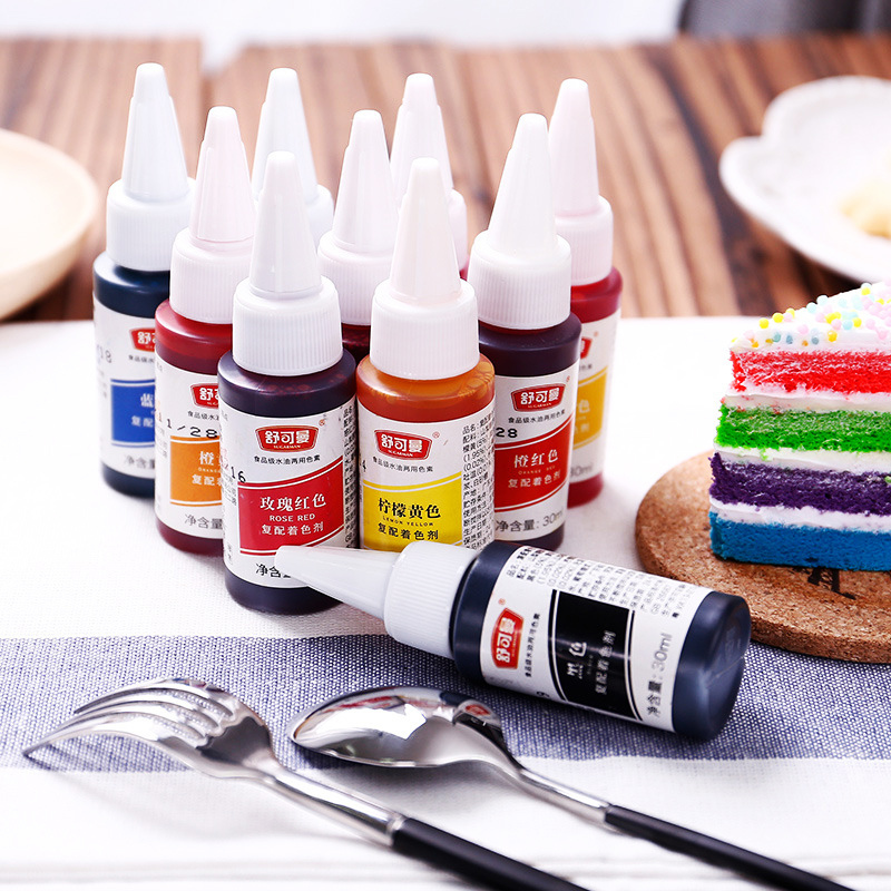 Shukeman Food Coloring, Food-Grade, Natural for Baking, Can Be Used for Decorating Cakes, Coloring Cream, Liquid Lemon Butter-Based