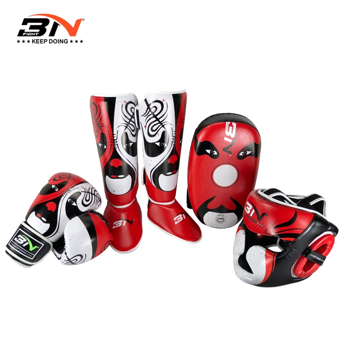 BN Sanda Muay Thai sports protective gear Face suit Foot target leg protector Boxing gloves Hard hat Boxing mixed martial arts