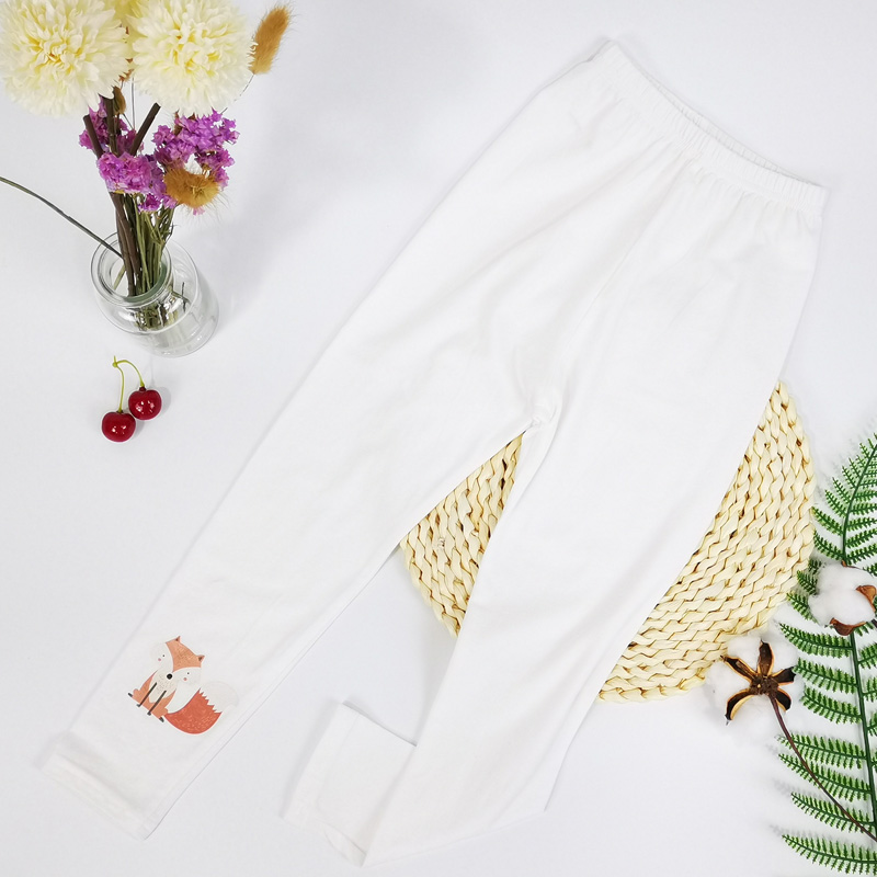 Girls' inner pants and outer wear 2021 autumn new baby side striped thin trousers children's slim cigarette pants