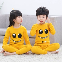 Mùa xuân và mùa thu mỏng bé áo len cotton bé trai và bé gái mùa thu quần áo trẻ em bộ đồ lót cotton cô gái dòng quần áo quần đồ ngủ quần áo trẻ em đẹp