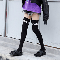 Long socks for women Korean college style Japanese students pure cotton non-slip high socks European and American street thigh knee socks tide