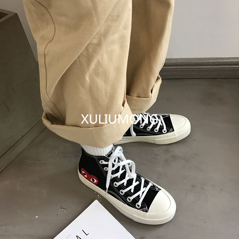 Xu Liumang Hàn Quốc ulzzang tình yêu giày vải nữ hoang dã chụp vài cặp đôi học sinh trung học với đôi giày trắng nhỏ giày yonex chính hãng