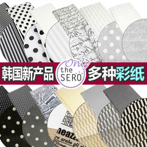 (Spot) South Korea imported flower wrapping paper Sydney paper color paper candy paper thin wrapping paper half open