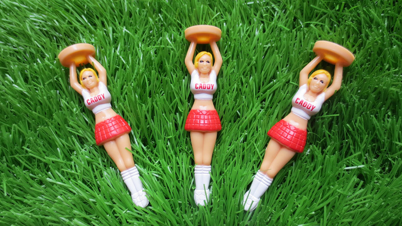 Golf nails Beauty cheerleader golf holder Plastic golf TEE 3 gift boxes can be bought individually