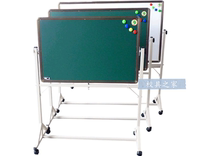 Double-sided green board whiteboard Movable flip adjustable teaching and training special blackboard bracket type nursery suitable