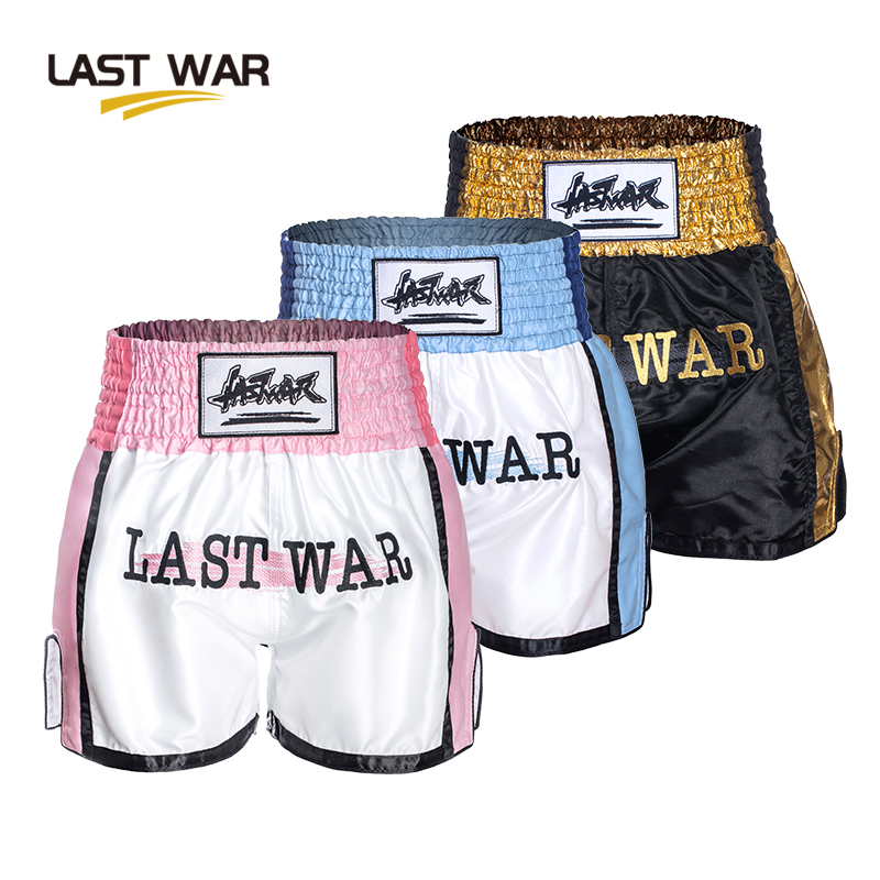 LAST WAR Boxing Shorts Women's Muay Thai Pants Fighting Pants Sanda Shorts Martial Arts Training Uniform Fighting Pants Men