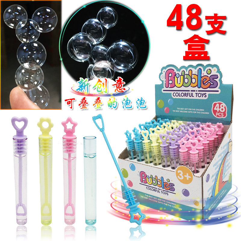 48 unbreakable bubble sticks small mini non-burst bubble bubble machine blow bubble water children's toys