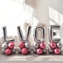 32 inch proposal number letter siamese love aluminum foil balloon 16 aluminum film balloon wedding room decoration scene layout
