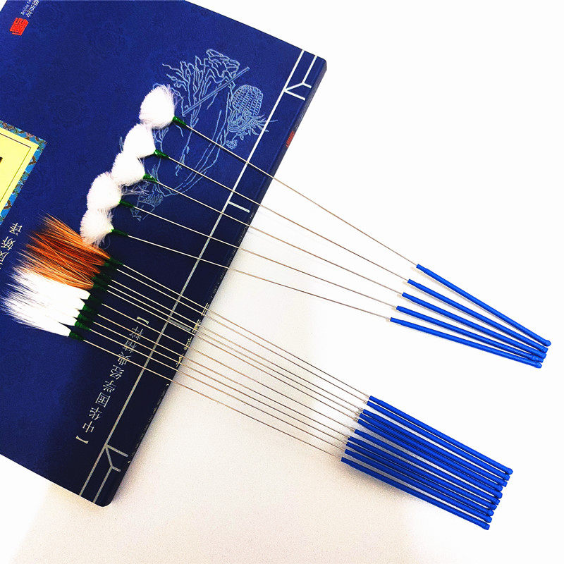 Head hair anti-slip handle silver pin hair crane pin hair pin ear ball digging ear tool set