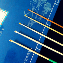  Ear picking technician Ear digging spoon Bamboo hand grinding soft head Ear digging wooden ear digging spoon Ear digging device Ear picking tool Small head digging spoon rake