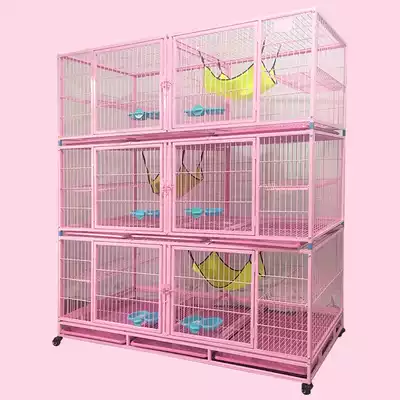 Yiming cage with three-story cat cage dog cage two meters and one breeding dog cage display foster isolation Villa large
