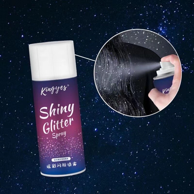 Flowing Sand Glitter Spray for Body, Long-Lasting Iridescent Fresh Performance Highlighter Powder, Refreshing and Dazzling, Moisturizing, Internet-Famous Sequins