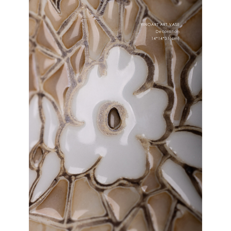 Ruonai Limited Collection! "Francesca Vase" Victorian Antique Vase Mosaic Collage