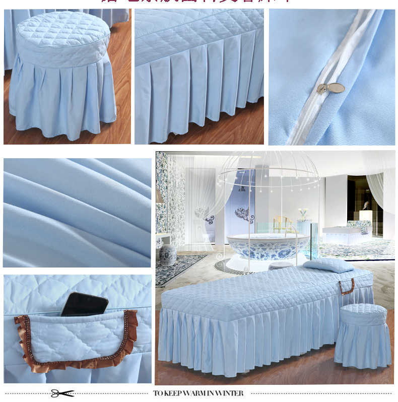 Beauty bed cover beauty bed cover bốn bộ tấm làm đẹp thẩm mỹ viện massage đặc biệt trị liệu tấm khử trùng ga trải giường spa giá rẻ