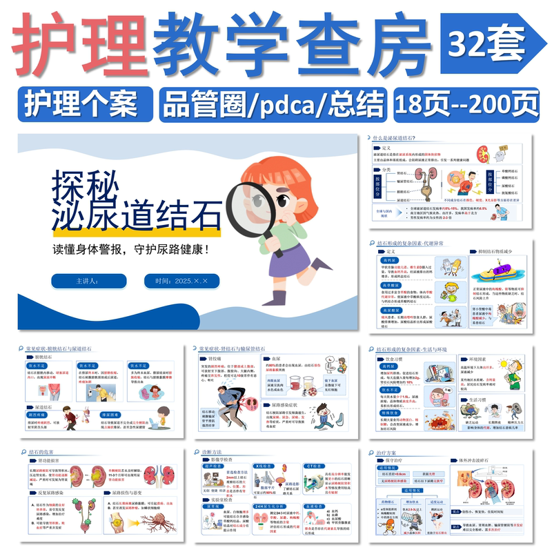 [Medical and Nursing Ppt] Nursing Ward Rounds Case Analysis Pdca Quality Circle Competition Summary + Teaching Lecture Ppt