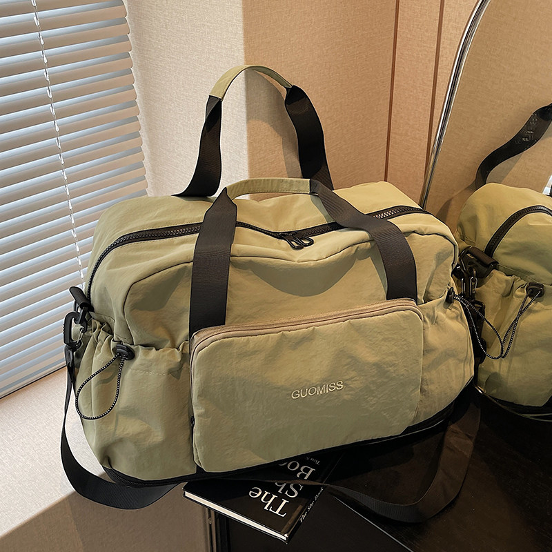Foldable travel bag wet and dry separation sports fitness bag