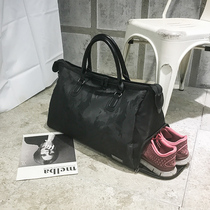 Fitness bag womens bag fitness tide short-distance travel bag light simple luggage bag portable large capacity Travel Bag Men