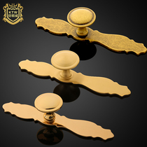 Armoured copper Vio-style pure copper single-hole handle American wardrobe shoe cabinet copper pull handle full copper small handle LF-045