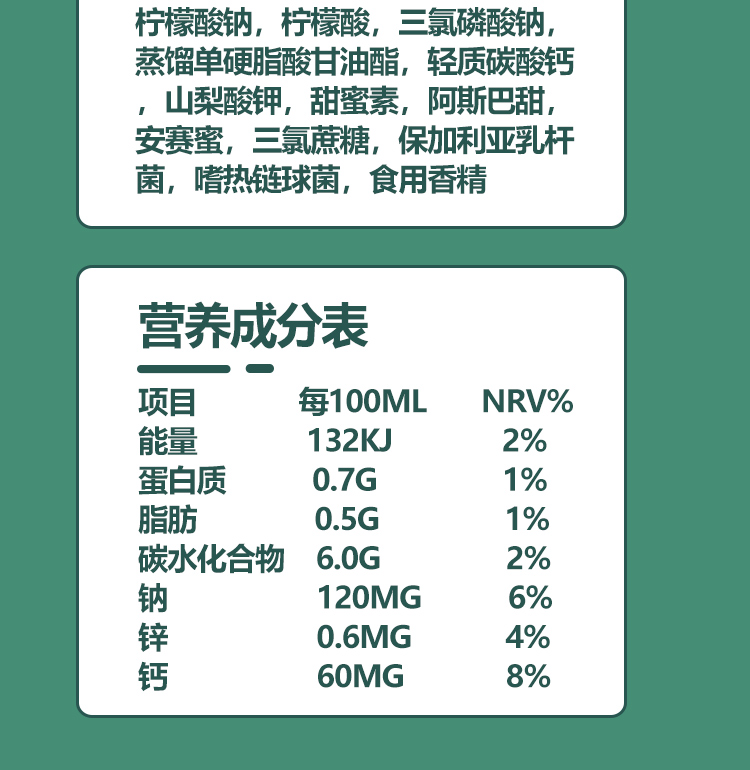 【旺仔】爱锌妈妈葡萄糖酸锌牛奶245mlX16罐