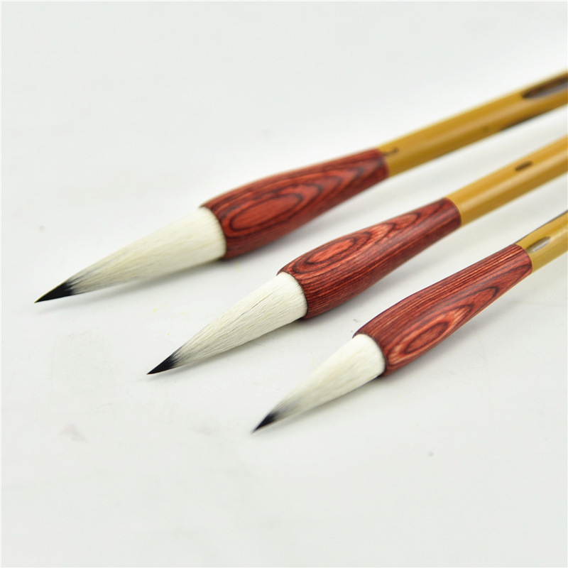 Fine brush Seven purple three sheep Medium kai capital wolf sheep and Milli student brush beginner calligraphy four treasures of the house of calligraphy brush